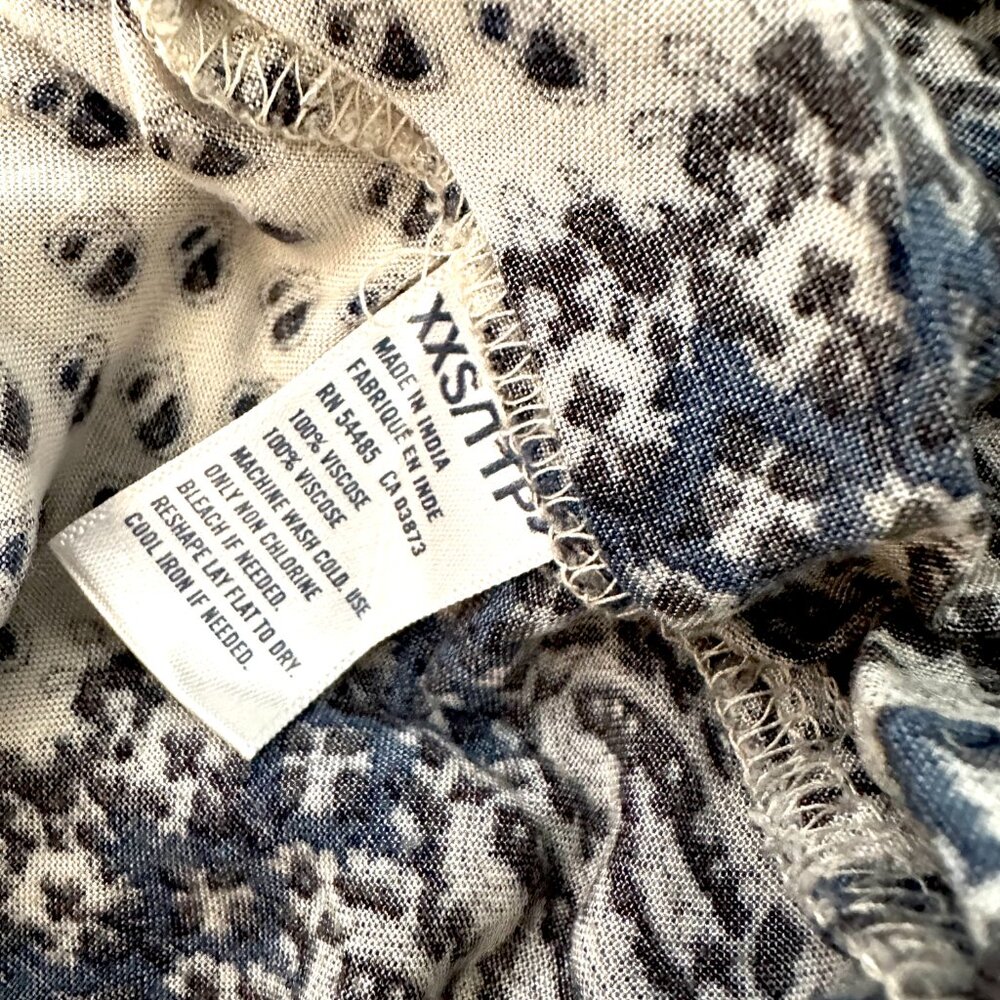 AE Boho Palazzo Pants XXS Flowy Wide Leg Beach Festival Free People Vibe NWOT - Picture 7 of 8